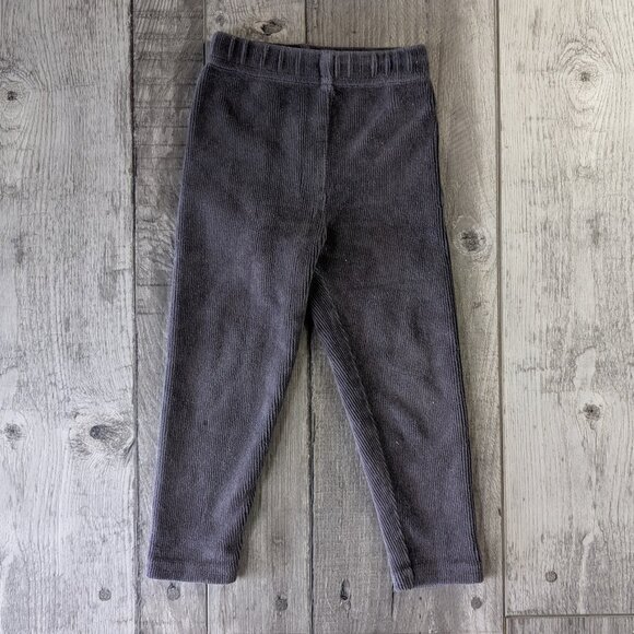 vertbaudet, Stretchy Grey Cord Leggings, Sz 2 - Picture 1 of 6